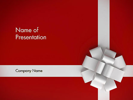 Gift Theme Presentation Template, Master Slide