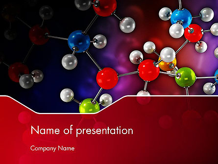 Molecular Computer Model Presentation Template, Master Slide