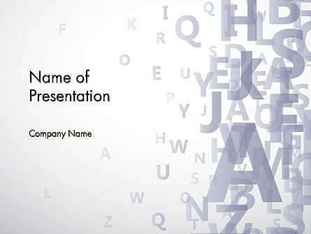 Transparent Letters Presentation Template, Master Slide