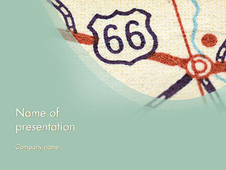 Route 66 Presentation Template, Master Slide