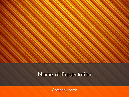 Diagonal Orange Stripes Presentation Template, Master Slide