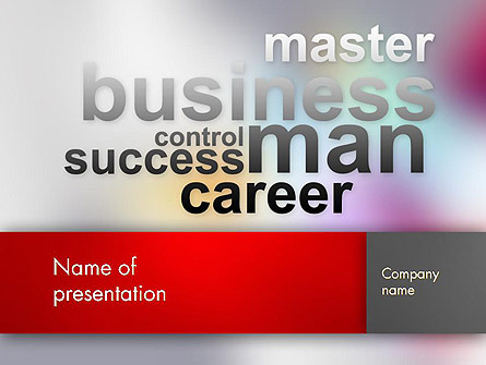 Control Success Career Presentation Template, Master Slide