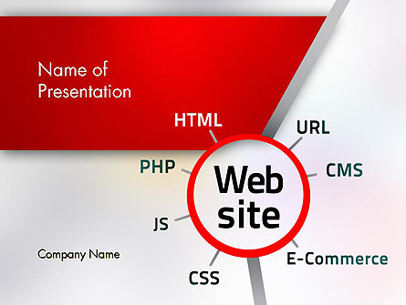 Website Technology Presentation Template, Master Slide