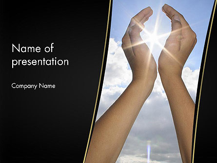 Sun in Hands Presentation Template, Master Slide