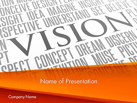 Vision Plan Presentation Template, Master Slide