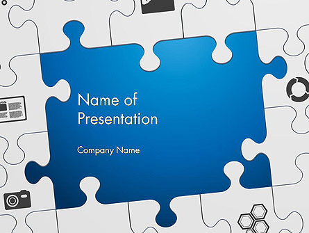 Jigsaw Puzzle Pieces Presentation Template, Master Slide