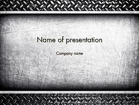 Metal Texture Presentation Template, Master Slide