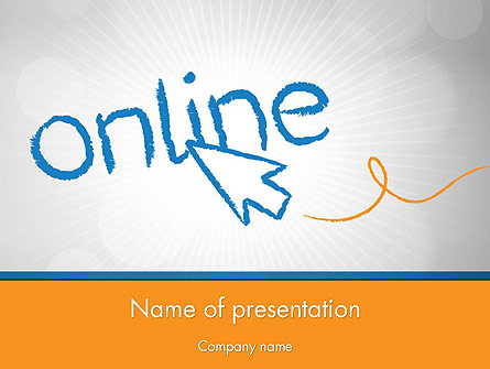 Online Presentation Template, Master Slide