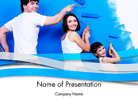 People Painting Presentation Template, Master Slide