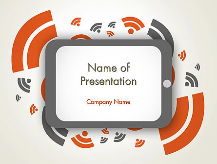 Online News Concept Presentation Template, Master Slide