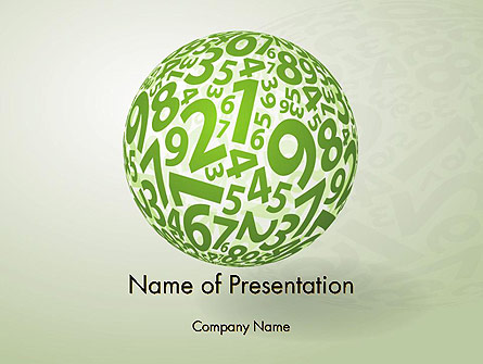 Sphere Of Numbers Presentation Template, Master Slide