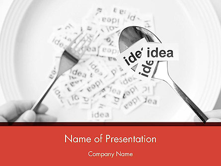Feeding Brain Ideas Presentation Template, Master Slide
