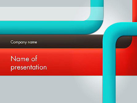 Abstract Colored Lines Presentation Template, Master Slide