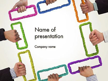 Business Team Solutions Presentation Template, Master Slide