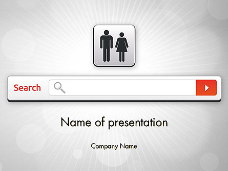 Online Dating Presentation Template, Master Slide