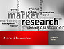 Market Research Word Cloud slide 1
