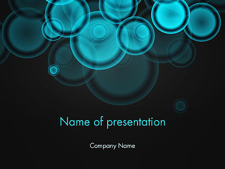 Azure Abstract Circles Presentation Template, Master Slide