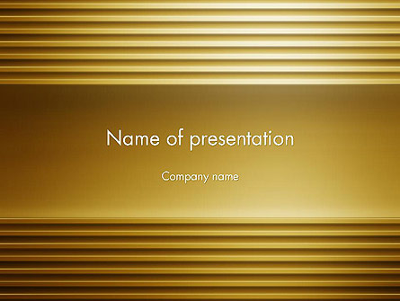 Abstract Golden Horizontal Lines Presentation Template, Master Slide