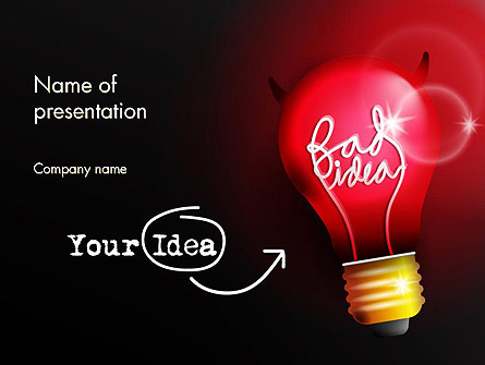 Bad Idea Presentation Template, Master Slide