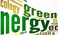 Green Energy Word Cloud Presentation Template