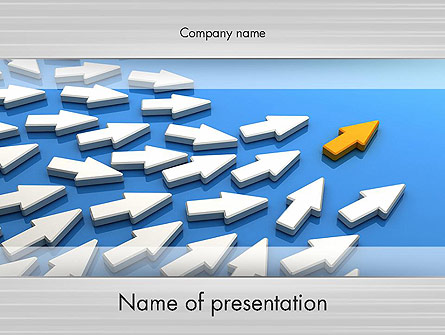 Managing Arrow Presentation Template, Master Slide