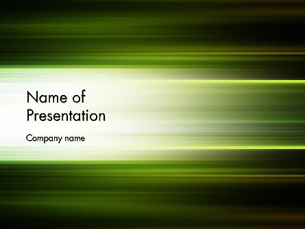 Green Abstract Motion Blur Presentation Template, Master Slide