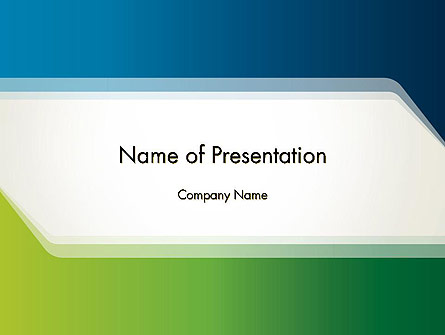 Green and Blue Frame Presentation Template, Master Slide