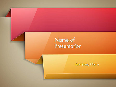Abstract Colored Steps Presentation Template, Master Slide