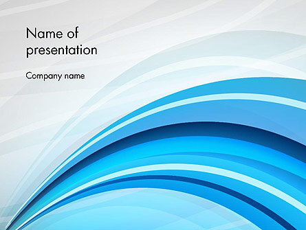 Abstract Blue Arcs Presentation Template, Master Slide