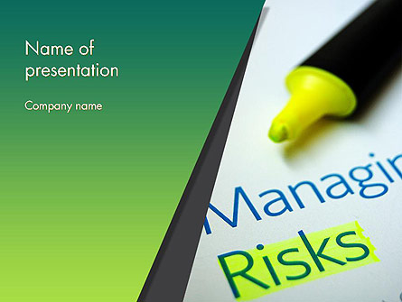 Managing Risks Presentation Template, Master Slide