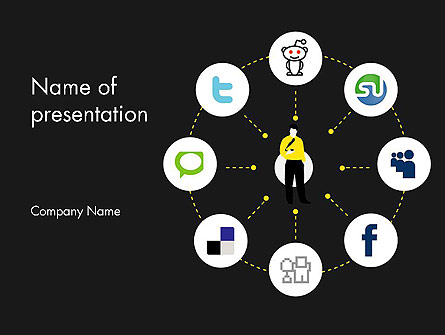 Social Media Optimization Presentation Template, Master Slide