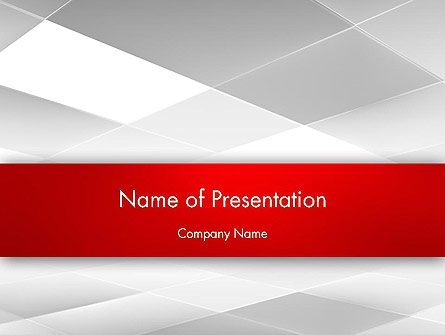 Gray Squares with Perspective Presentation Template, Master Slide