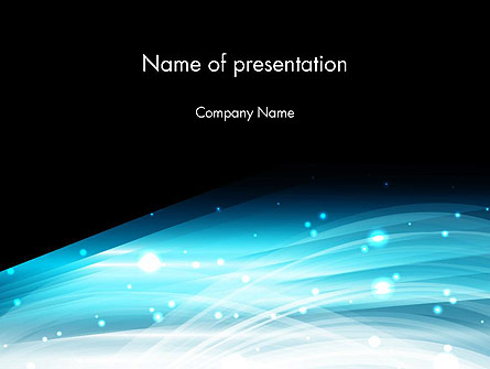 Snowy Abstraction Presentation Template, Master Slide