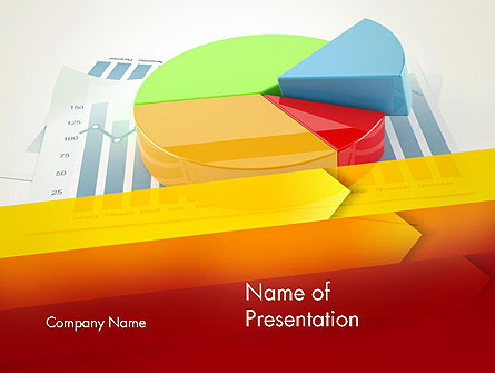 Three Dimensional Pie Chart Presentation Template, Master Slide