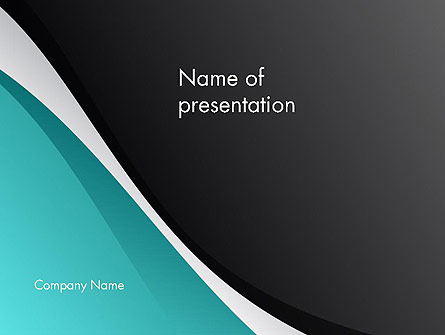 Azure and Black Abstract Presentation Template, Master Slide