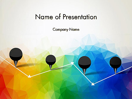 Checkpoints on Colored Background Presentation Template, Master Slide