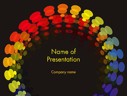 Color Spectrum Presentation Template, Master Slide