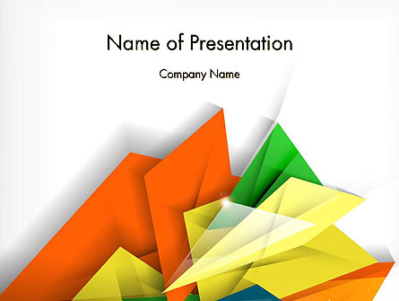 Abstract Origami Style Presentation Template, Master Slide
