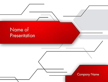 Abstract Thin Lines Presentation Template, Master Slide