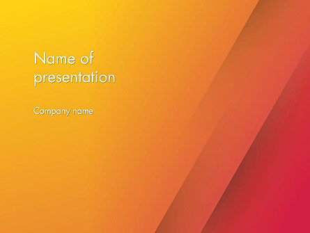 Orange Red Gradient Presentation Template, Master Slide