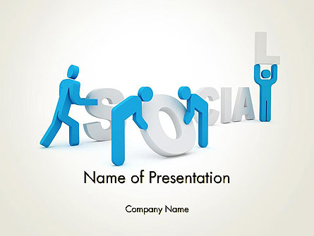 Building Social Business Presentation Template, Master Slide