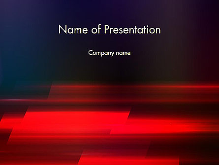 Red Blur Presentation Template, Master Slide