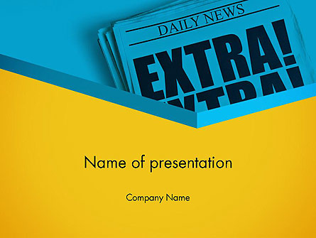 Extra Extra Presentation Template, Master Slide