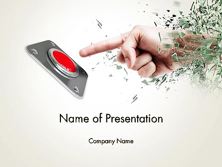 Call to Action Button Presentation Template, Master Slide