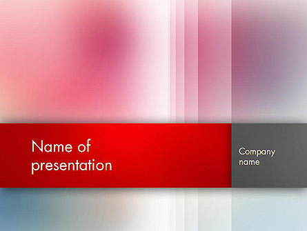 Pink Blur Presentation Template, Master Slide