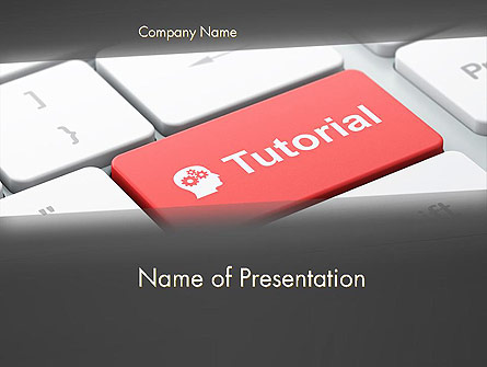 Tutorial Button Presentation Template, Master Slide