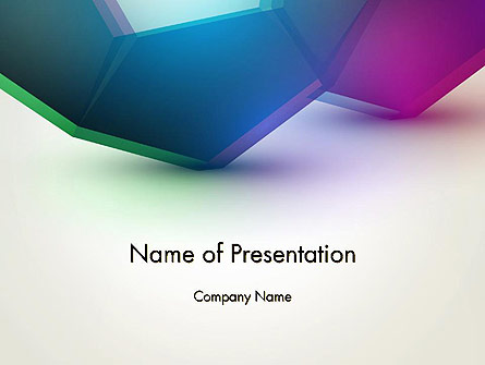 Abstract Objects Presentation Template, Master Slide