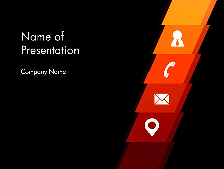 Company Contacts Presentation Template, Master Slide