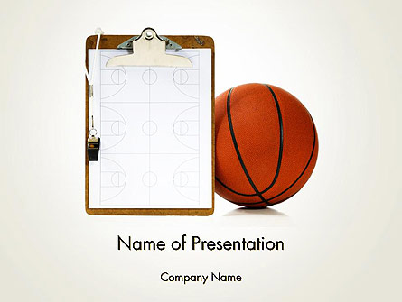 Basketball Coach Presentation Template, Master Slide