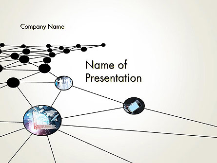 Network Nodes Presentation Template, Master Slide